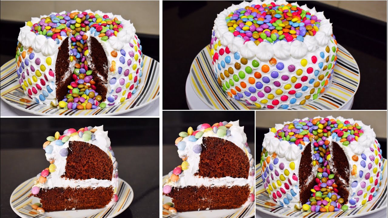 SMARTIES CHOCOLATE CAKE / CHOCOLATE CAKE/ CHOCOLATE CAKE RECIPE..