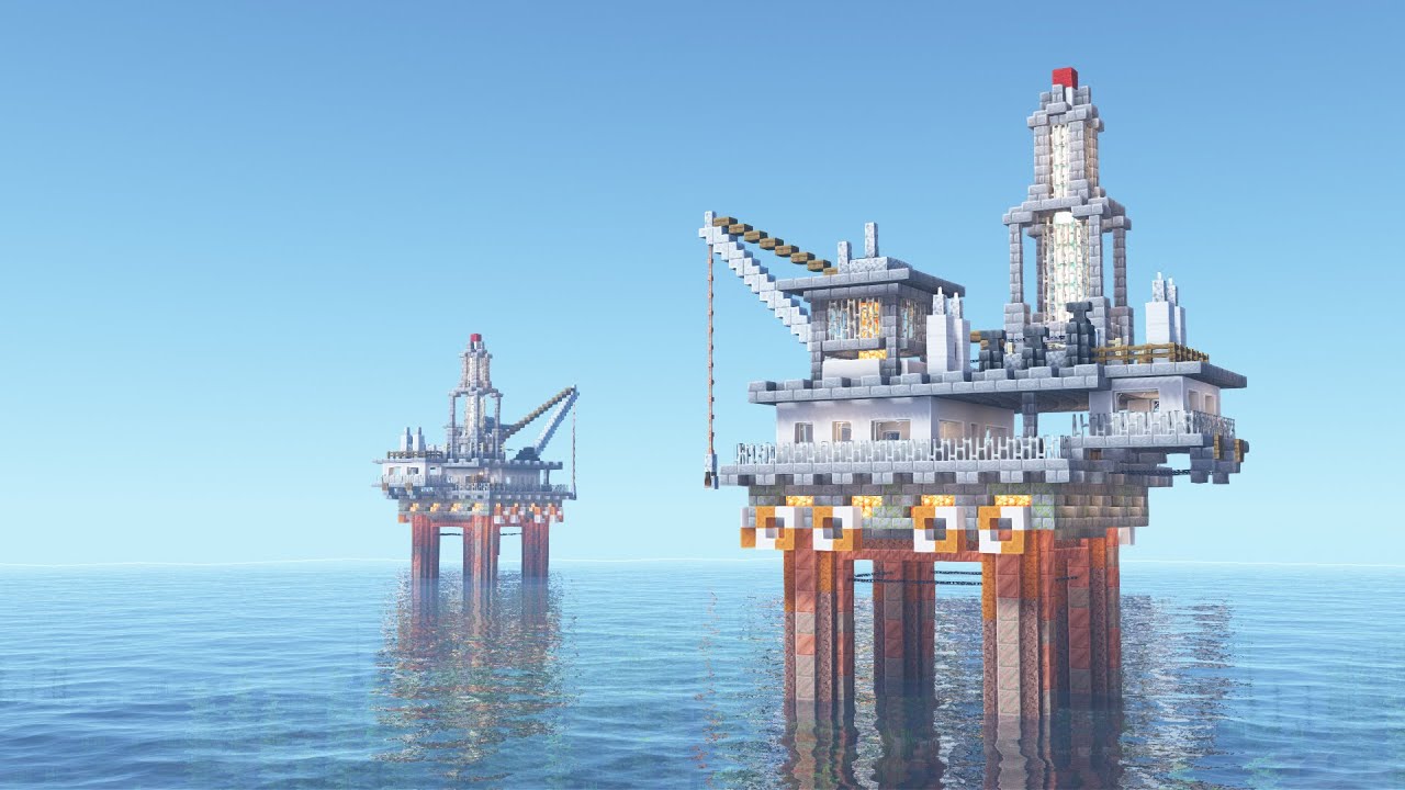 Minecraft | How to Build Oil Rig
