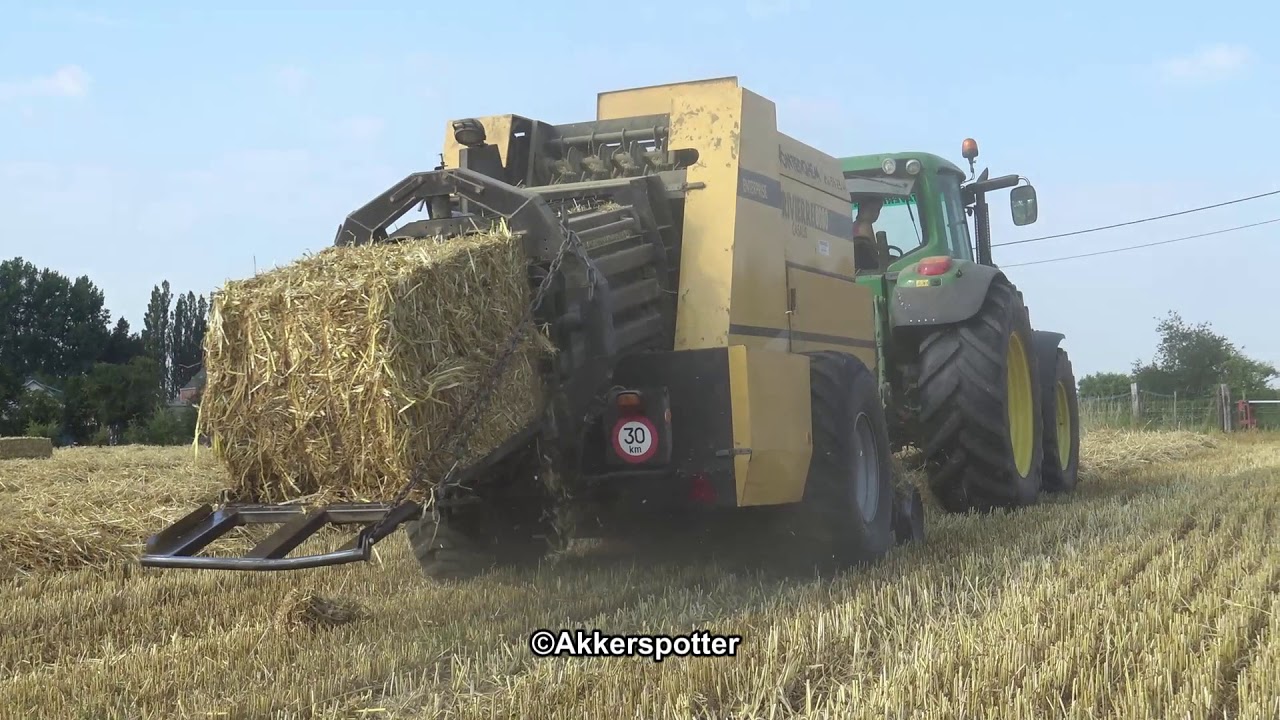 Loonwerken Daem Grote Strobalen pressen 2017 [Girl Power]
