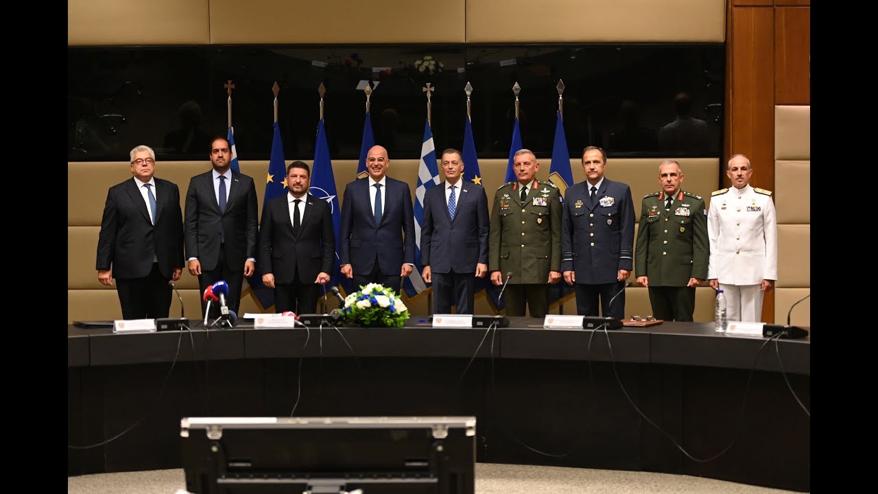 Δηλώσεις ΥΕΘΑ, Ν. Δένδια, κατά την τελετή παράδοσης-παραλαβής στο Υπουργείο Εθνικής Άμυνας.(27/6/23)