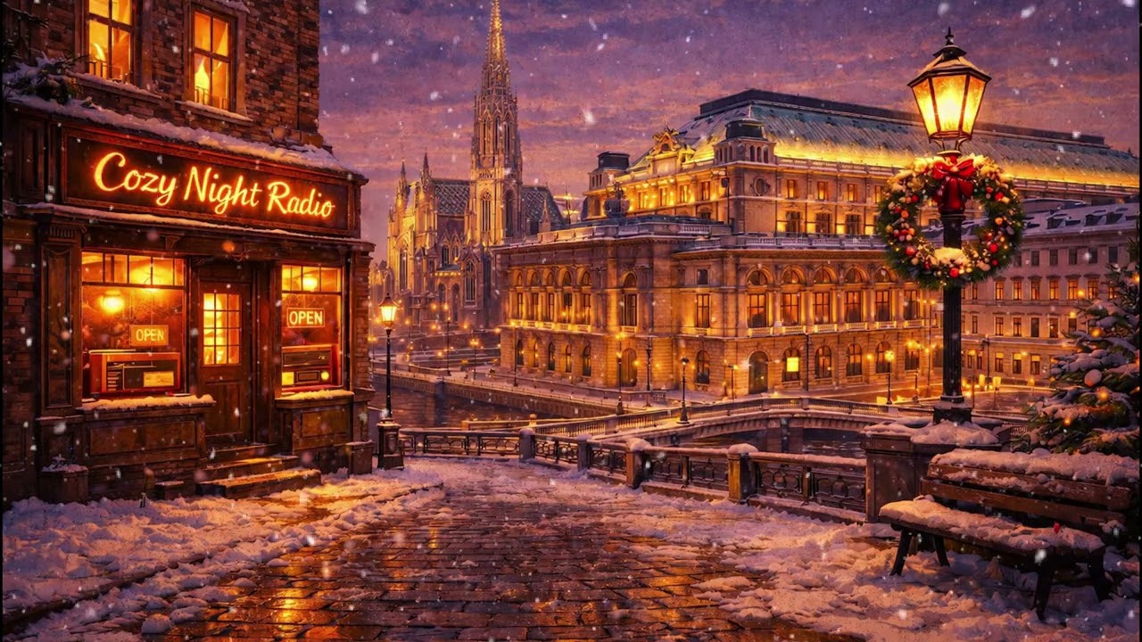 🔴Cozy Night Radio in Vienna | Vintage Jazz for Relaxing, Study & Sleep