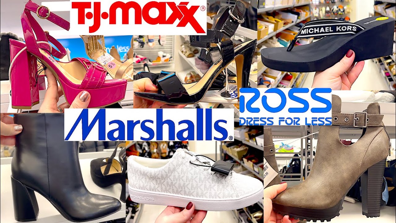 NEW SHOE SHOPPING AT TJ MAXX & MARSHALLS SHOP WITH ME 2024 | HEELS, BOOTS, DESIGNER, NEW FINDS #shop