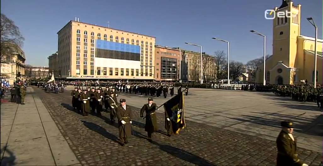 Eesti Vabariik 95  Kaitsejõudude paraad Vabaduse väljakul