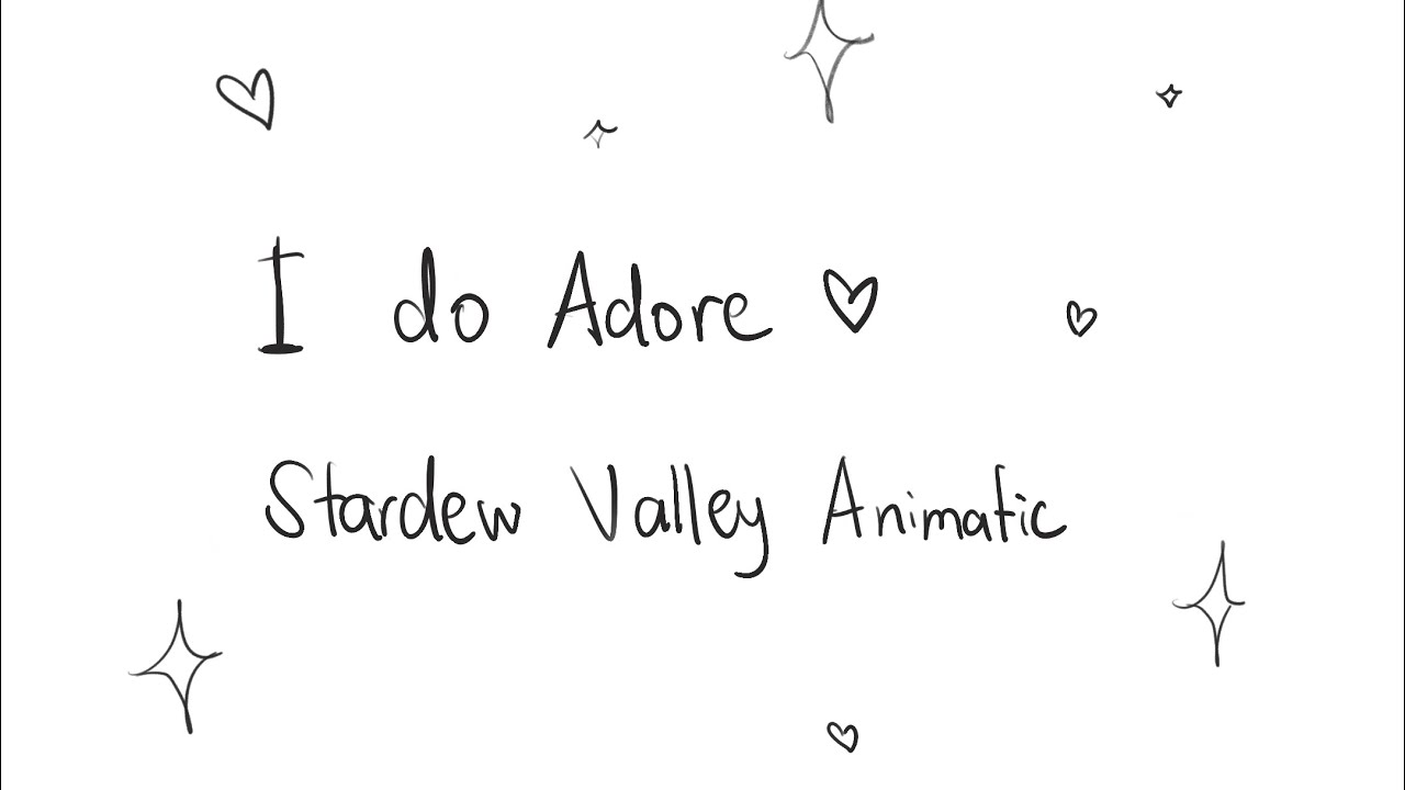 (Farmer x Sebastian) I Do Adore stardew valley