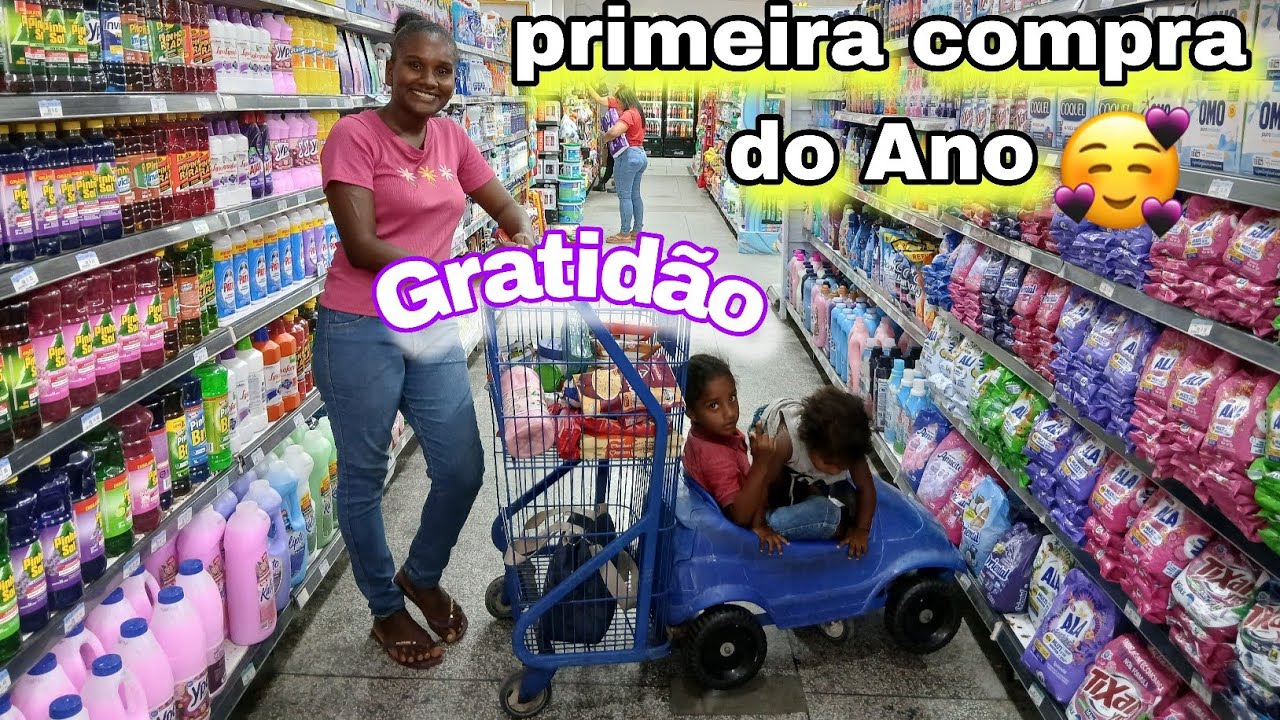 Primeira de 2026 /só comprei oque estava precisando 🛒 gratidão 🙌