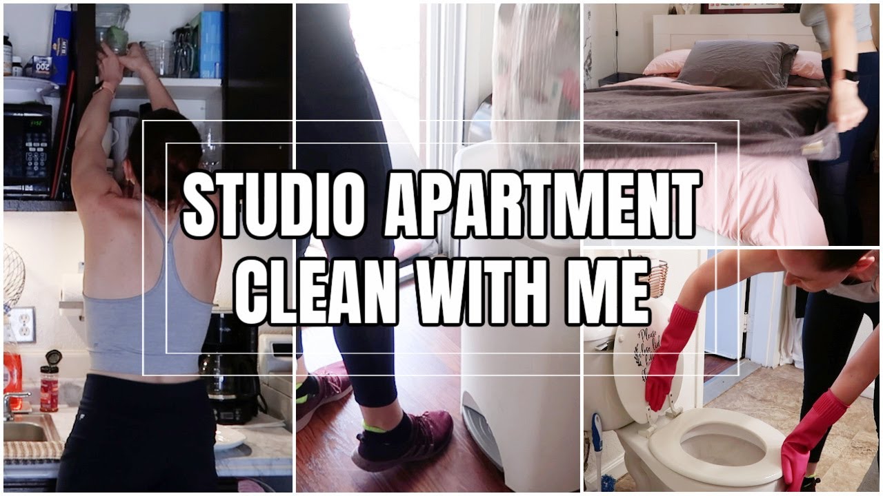 2021 CLEAN WITH ME | CLEANING MOTIVATION | STUDIO APARTMENT | getting my life together