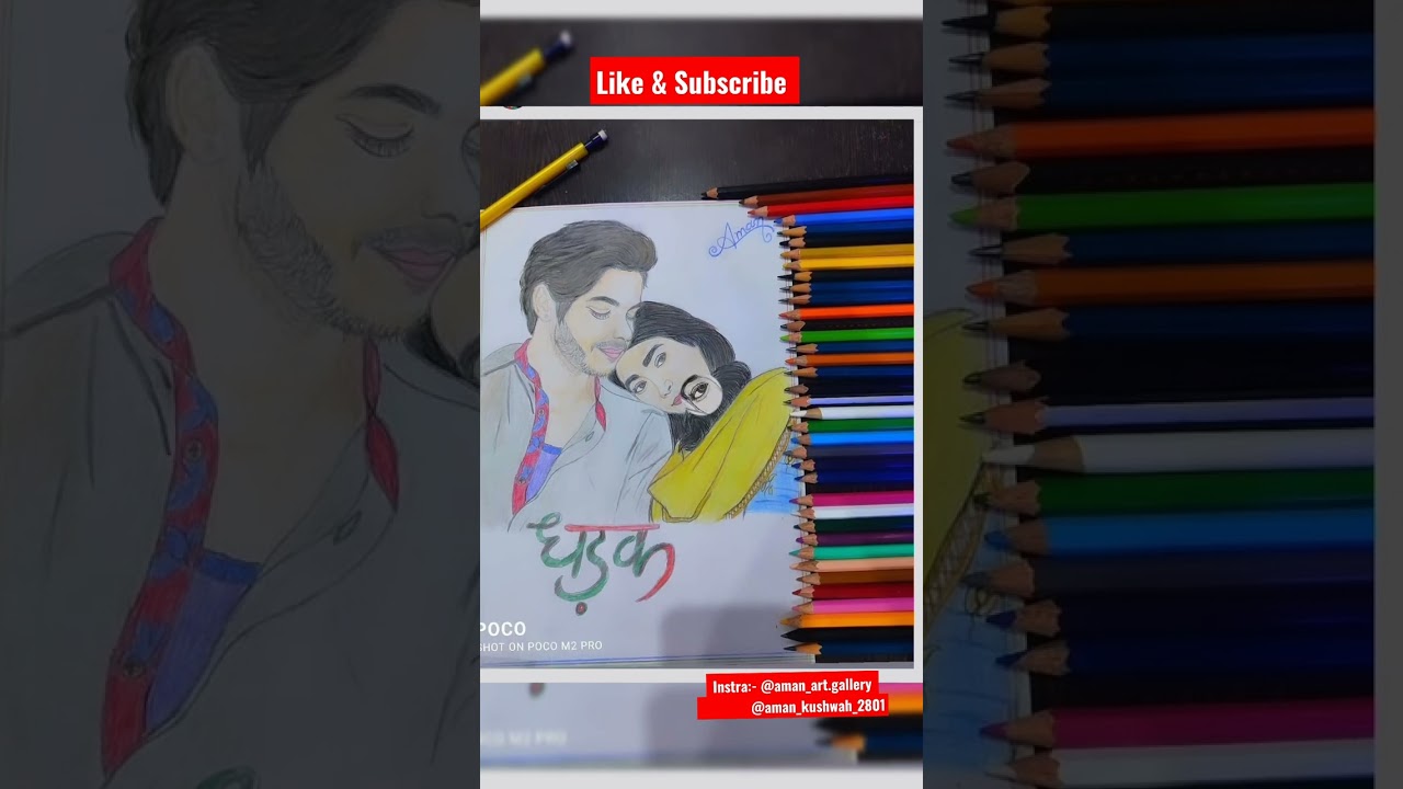 dhadak sketch ❤🤞