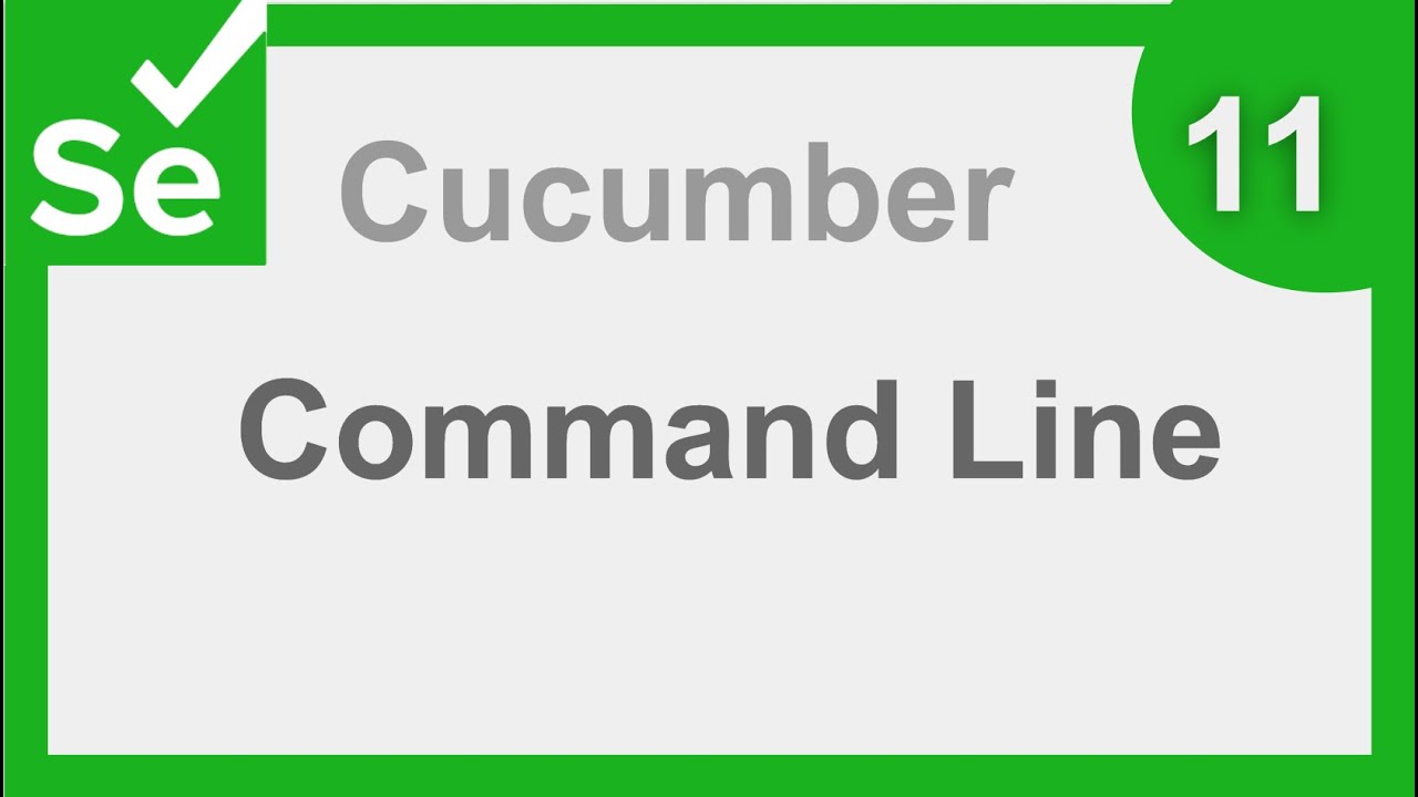 Selenium Cucumber Java BDD Framework 11 | How to run from CommandLine