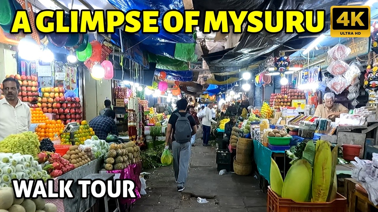 Glimpse of Mysore Walking and Bike Tour | Nomadic Walk Tours | Palace, Hills & Market | 4K
