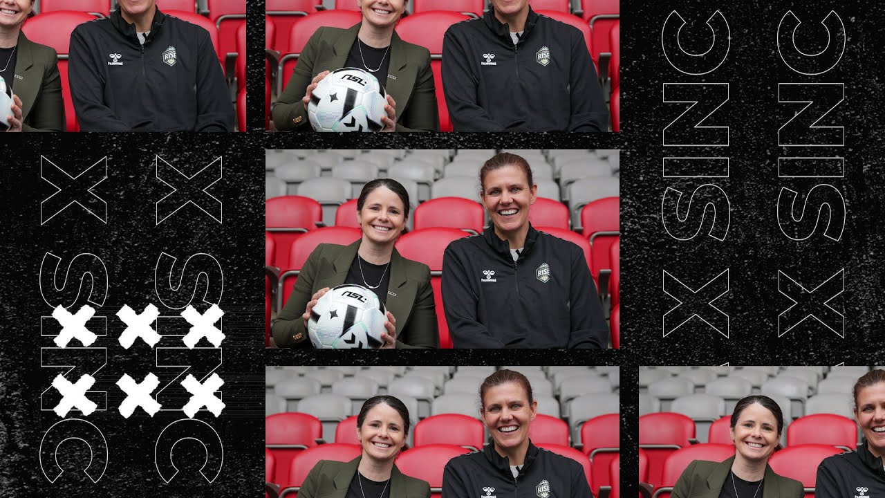 Christine Sinclair & Diana Matheson Catch Up Before NSL Kickoff!