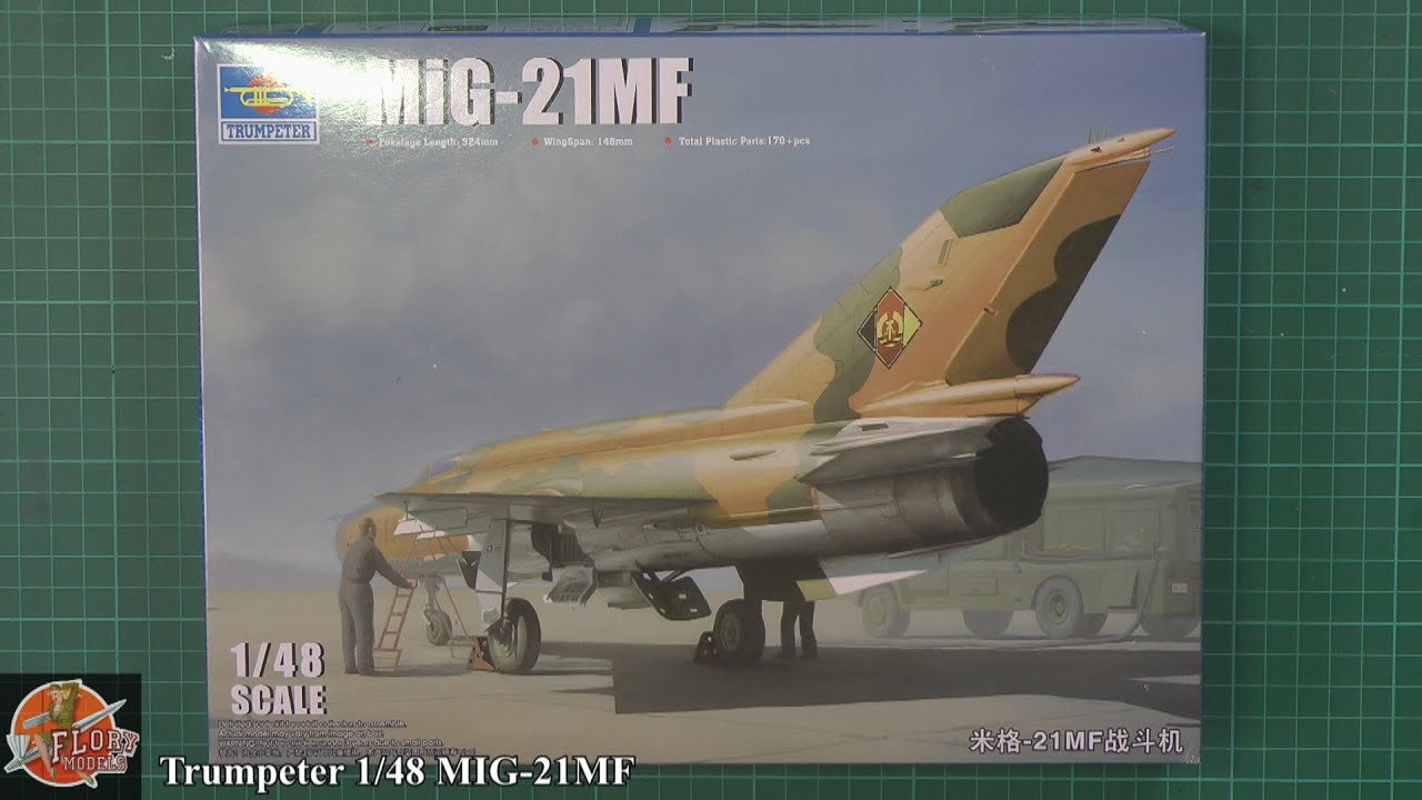 Обзор модели MIG 21MF от Trumpeter в масштабе 1/48.
