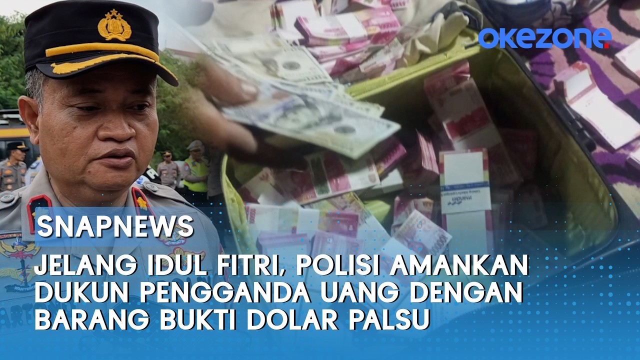 Jelang Idul Fitri, Polisi Amankan Dukun Pengganda Uang dengan Barang Bukti Dolar Palsu | Snapnews