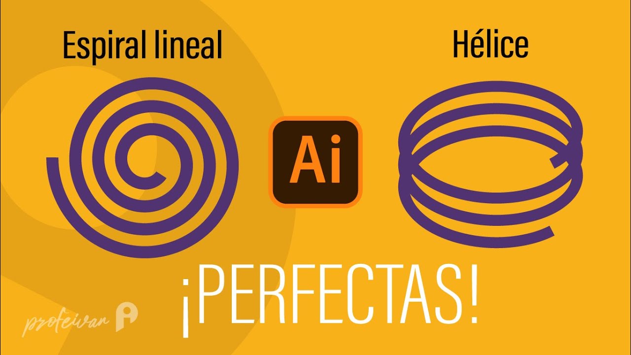 Crear espirales lineales en Illustrator (Fácil)