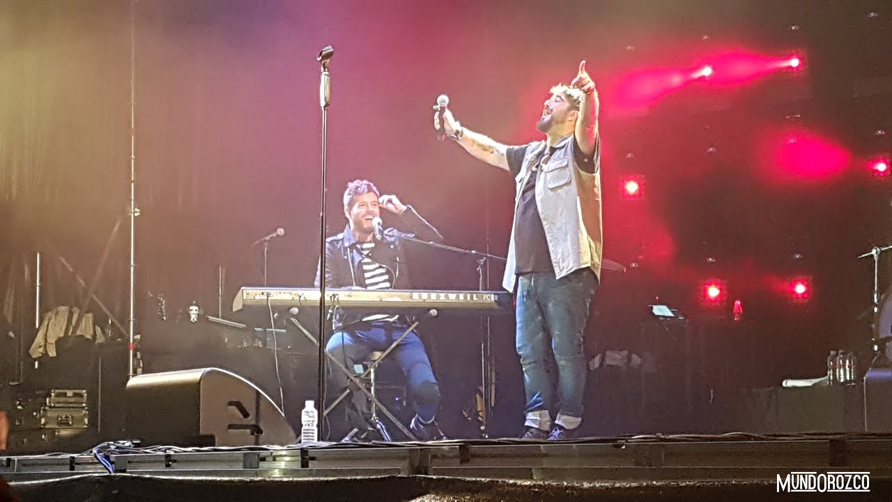Antonio Orozco y Pablo López en las Fiestas de Fuenlabrada