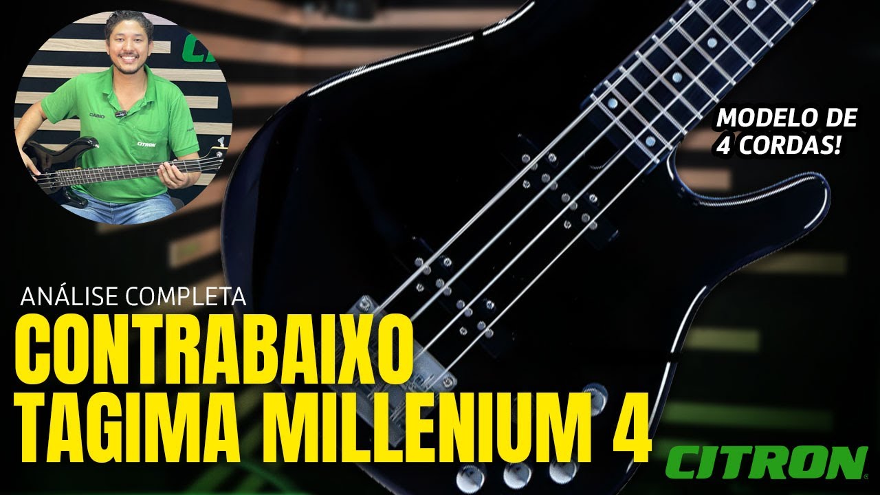 CONTRABAIXO TAGIMA MILLENIUM 4  - BAIXO ATIVO DE 4 CORDAS | ANÁLISE COMPLETA