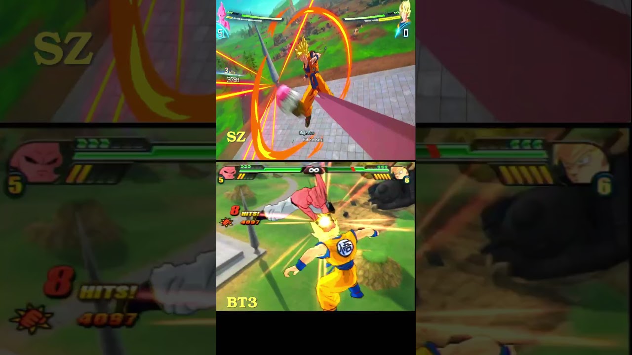 WICH IS BETTER BUU RUSH ATTACK? DBZ TENKAICHI 3 PS2 VS SPARKING ZERO PC