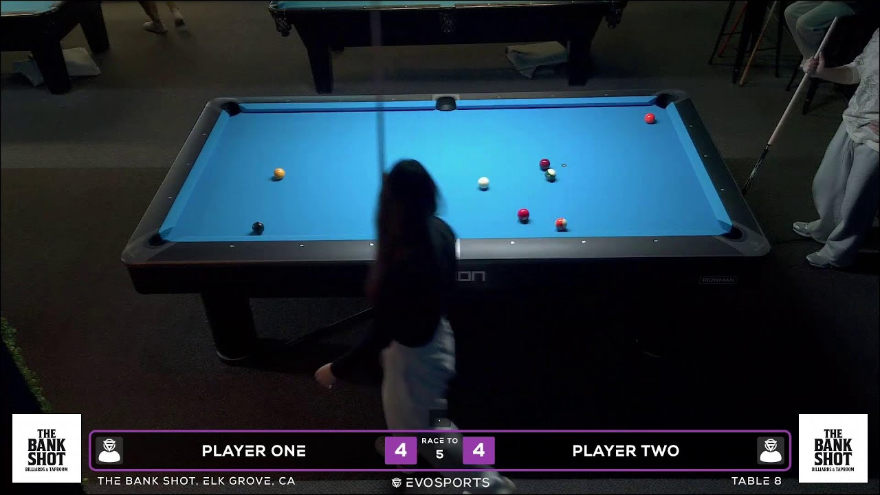 PLAYER ONE vs PLAYER TWO - THE BANK SHOT - TABLE 8 | EvoSports