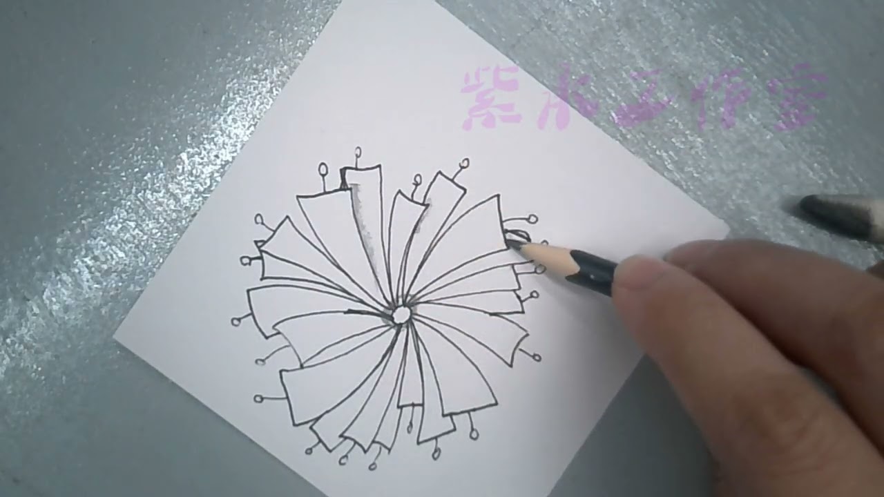 禪繞畫-#Holioday Splash  Zentangle