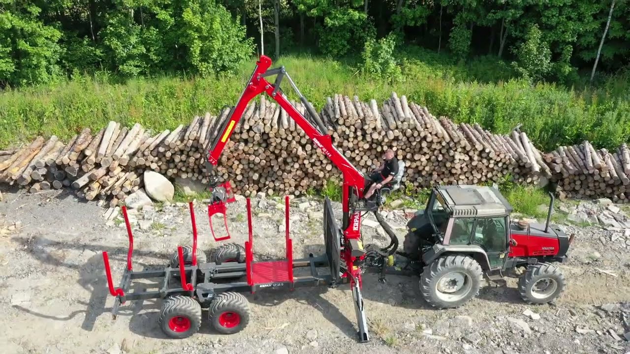 KRPAN High Seat GP 15 D Forestry trailer - Jas P Wilson UK & Ireland