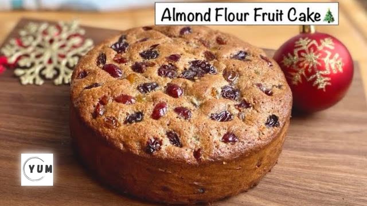 Almond flour Christmas Fruit Cake