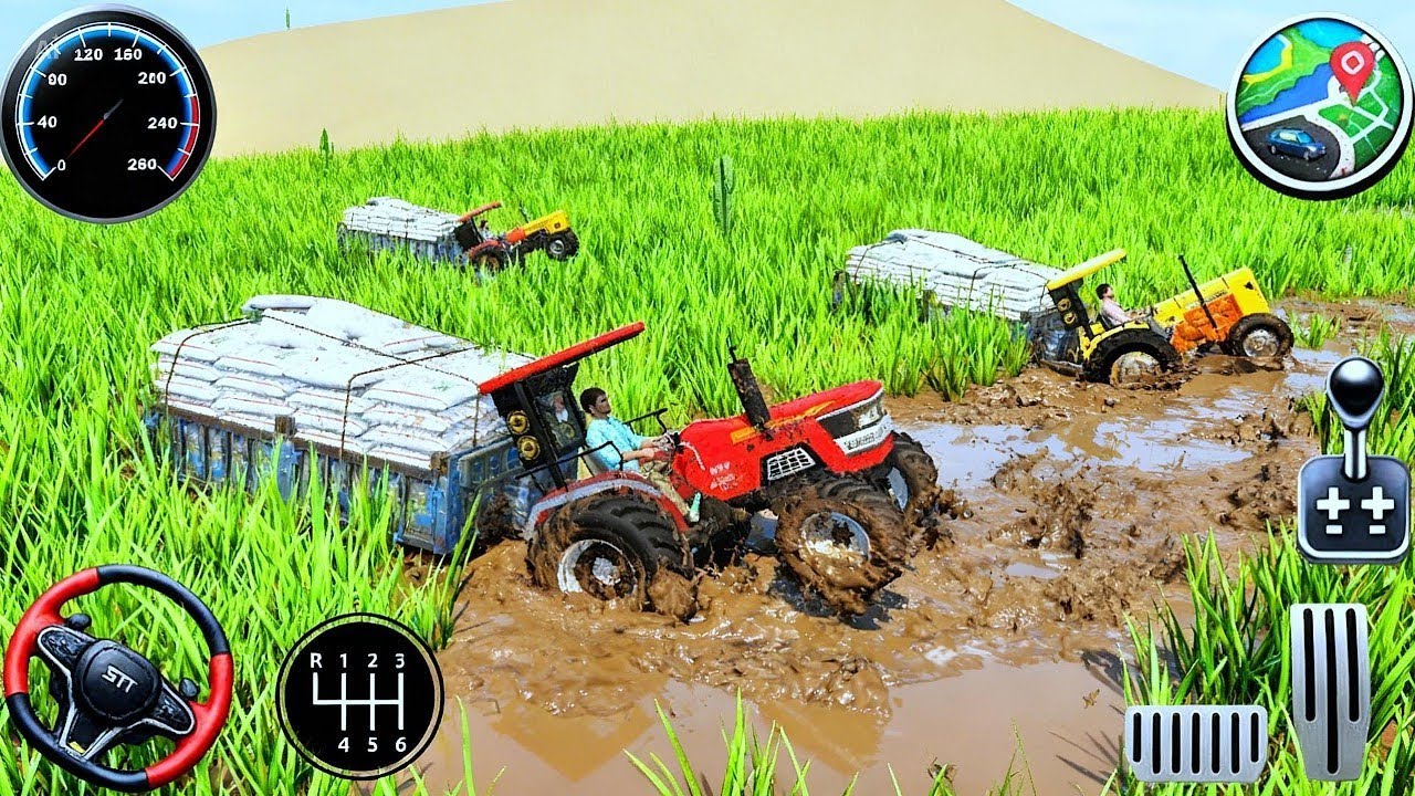 Ek truck ko do tractor Ek Fortuner khinch raha hai 😯😯😱