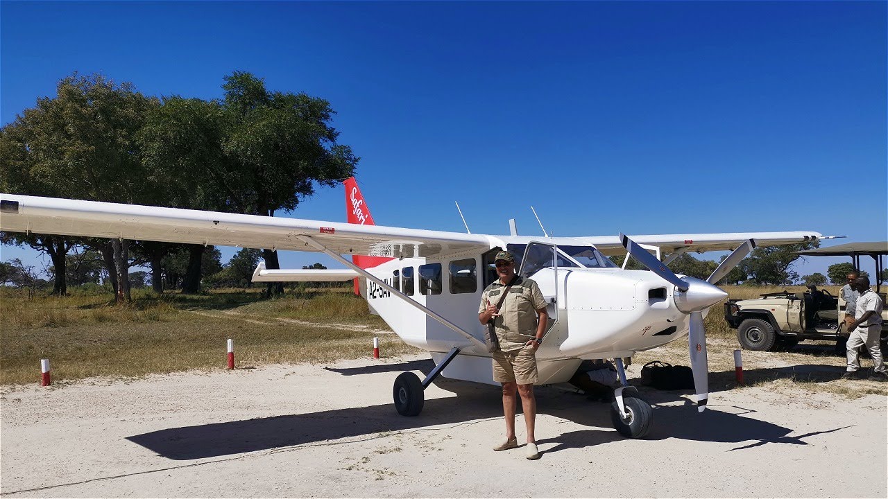 Safari Bush Flight With Ker & Downey Botswana. Shinde to Okuti Camp. Flight Review