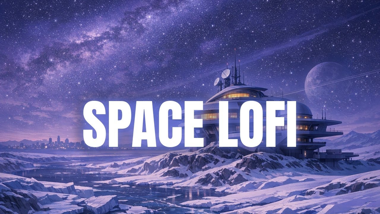 ❄️ Cozy Night Lofi For Studying | Space Lofi Live | The Snow Planet