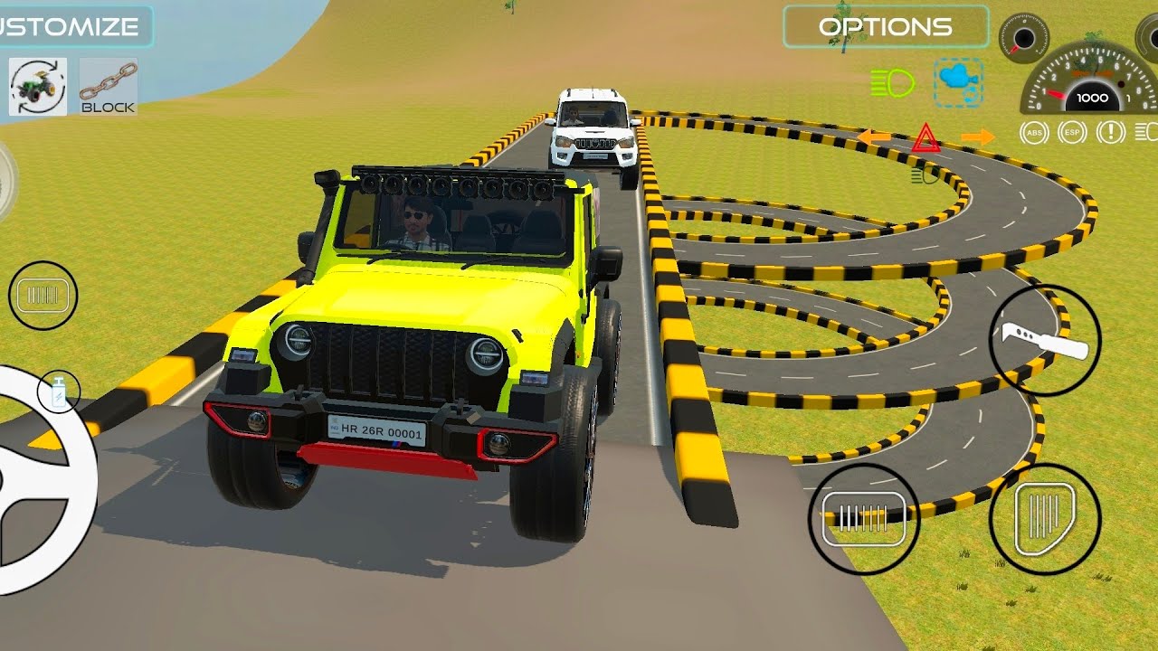 Scorpio 💪 Vs Thar 4x4 😱 Extreme Offroad Gameplay | Indian Vehicles Simulator 3D #fortuner #thar4x4 