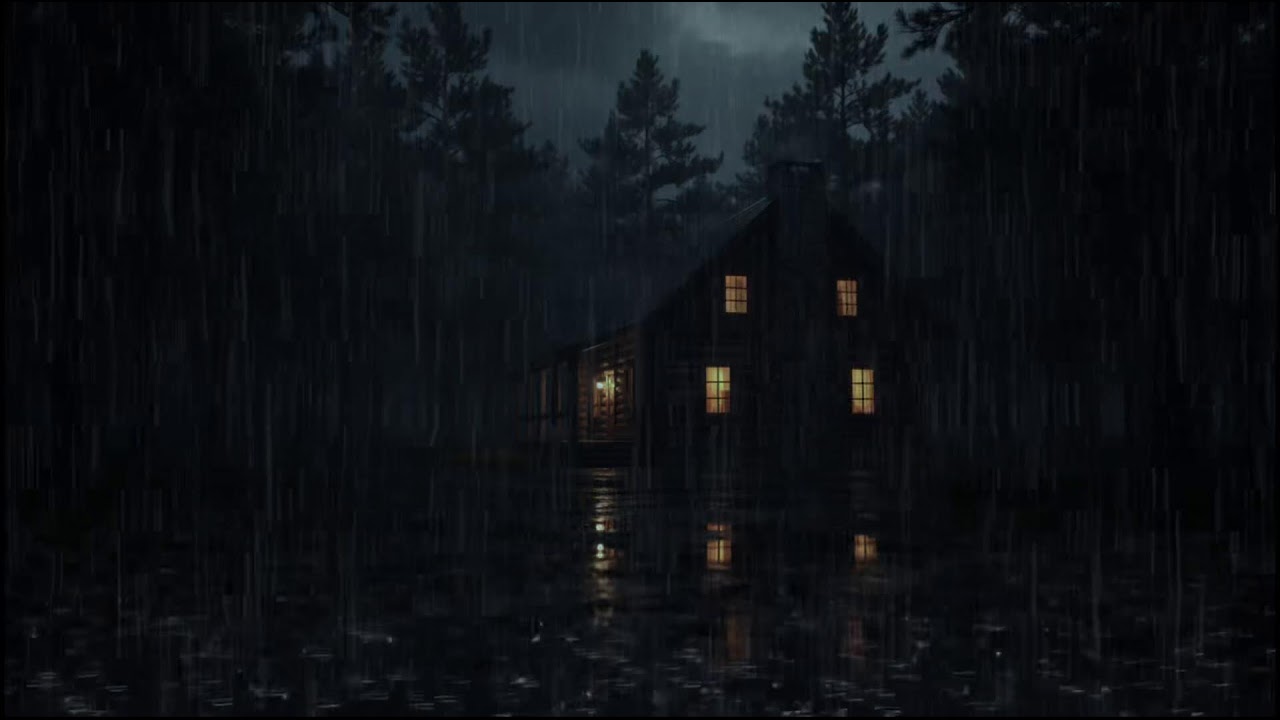 Gentle Rain Sounds All Night 🌲 | Natural Sleep Aid for Stress Relief and Focused Study