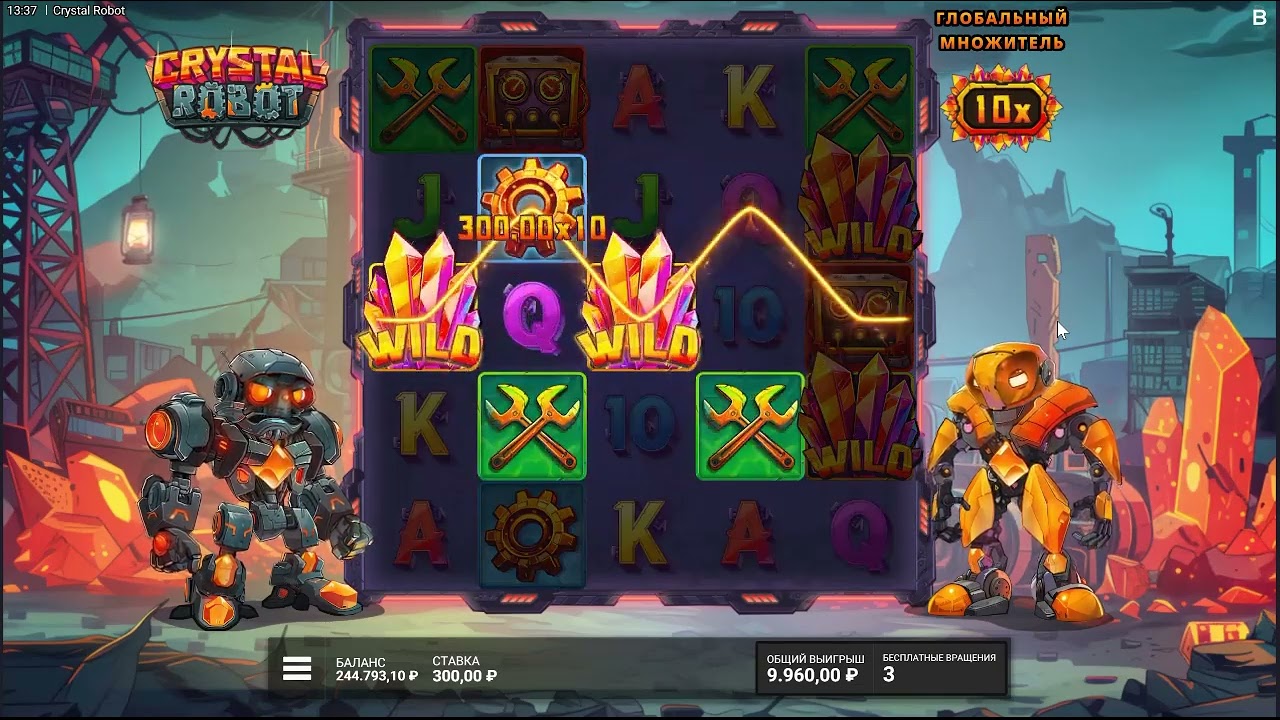 ЗАНОС В CRYSTAL ROBOT 👌🤑#bigwin #casino #shortvideo #slot