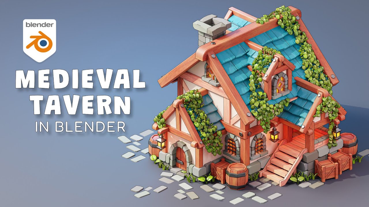 Let's Create a Stylized Scene in Blender 4.2 | Full process