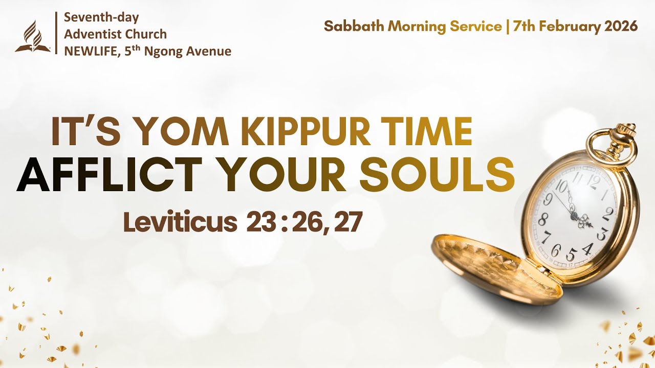 LIVE: Sabbath Morning Worship || It's Yom Kippur Time, Afflict Your Souls || Pr. Gerald Mochoge