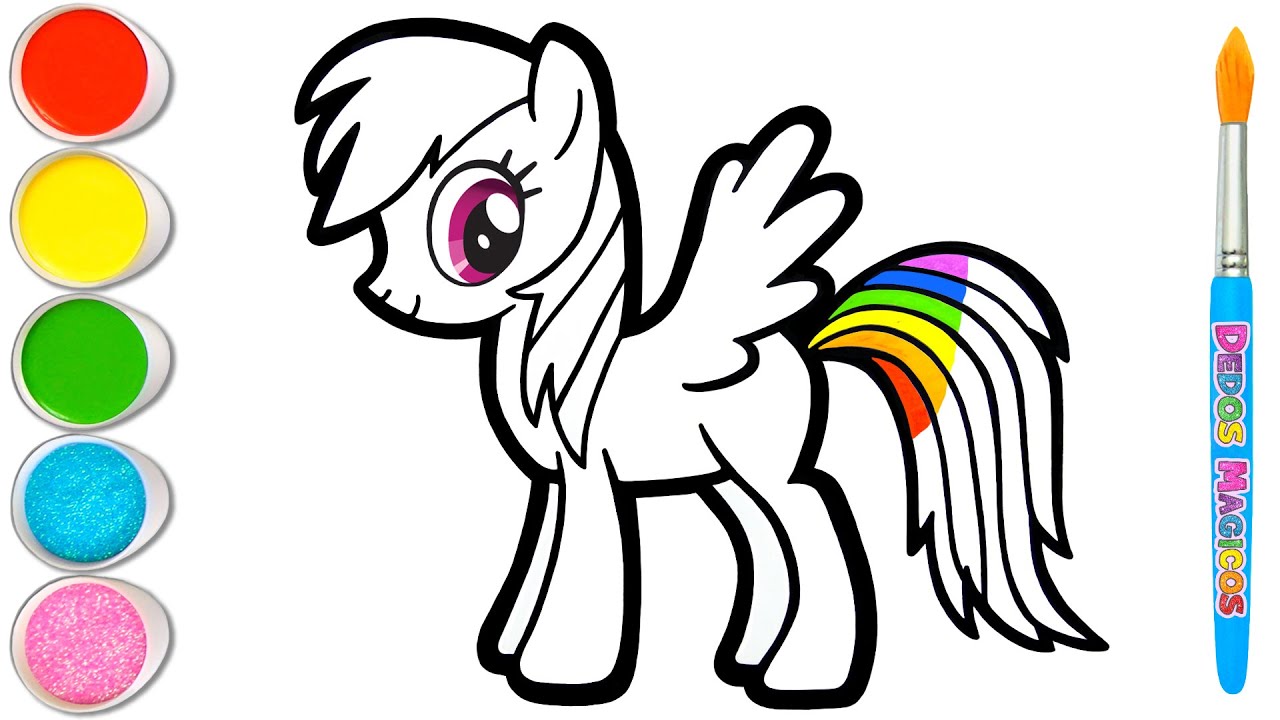 5 Personajes de Mi Pequeño Pony Dibujando, Pintando y Coloreando ✨🦄✨ La Magia de la Amistad #147