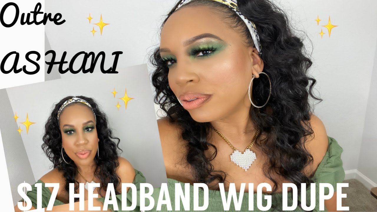 Outre Synthetic Half Wig Ashani l Cheap Headband Wig Dupe l How To Install l No Leave Out