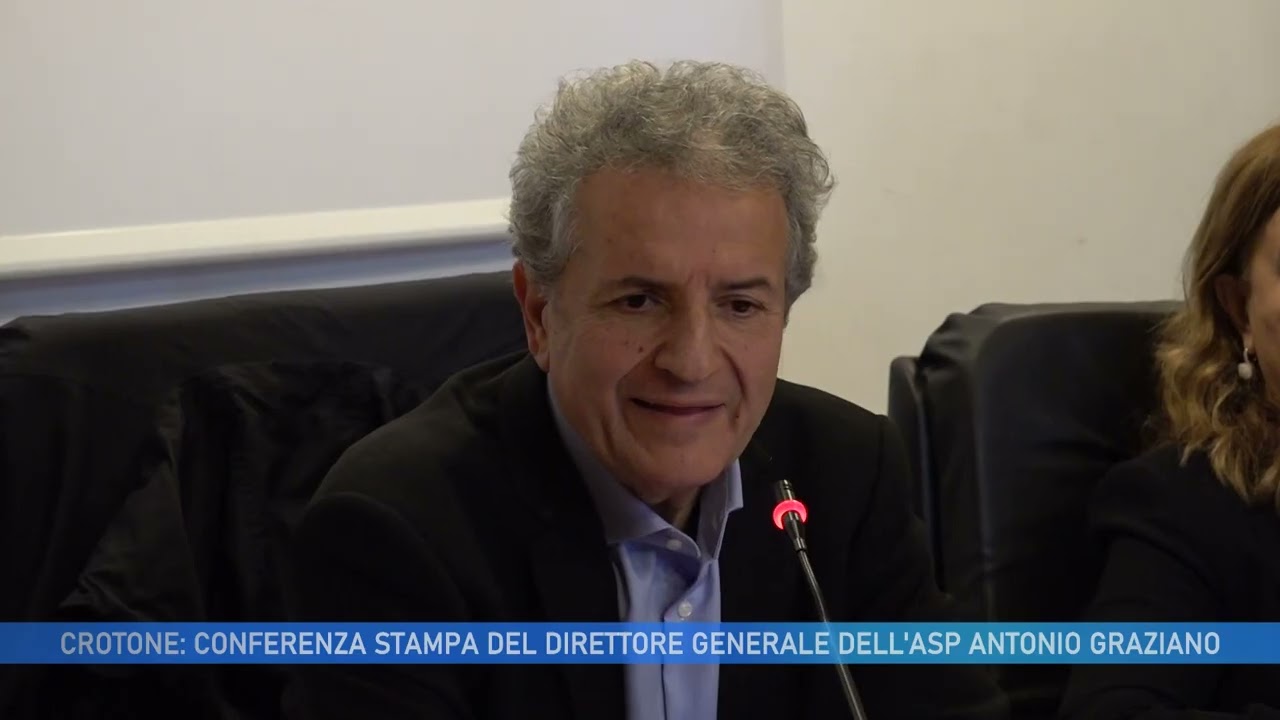 CROTONE: CONFERENZA STAMPA DEL DIRETTORE GENERALE DELL'ASP ANTONIO GRAZIANO