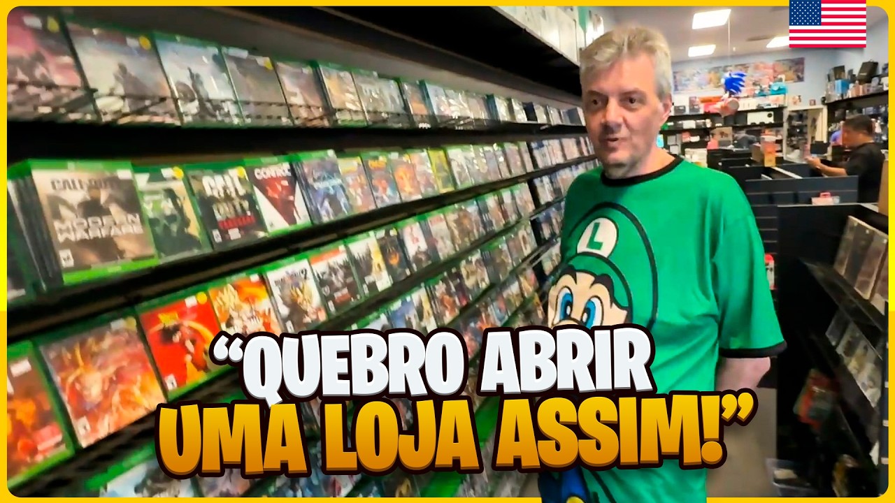 EU E TIOZÃO VAMOS ABRIR UMA LOJA IGUAL A ESSA? OMEGA VIDEO GAMES!