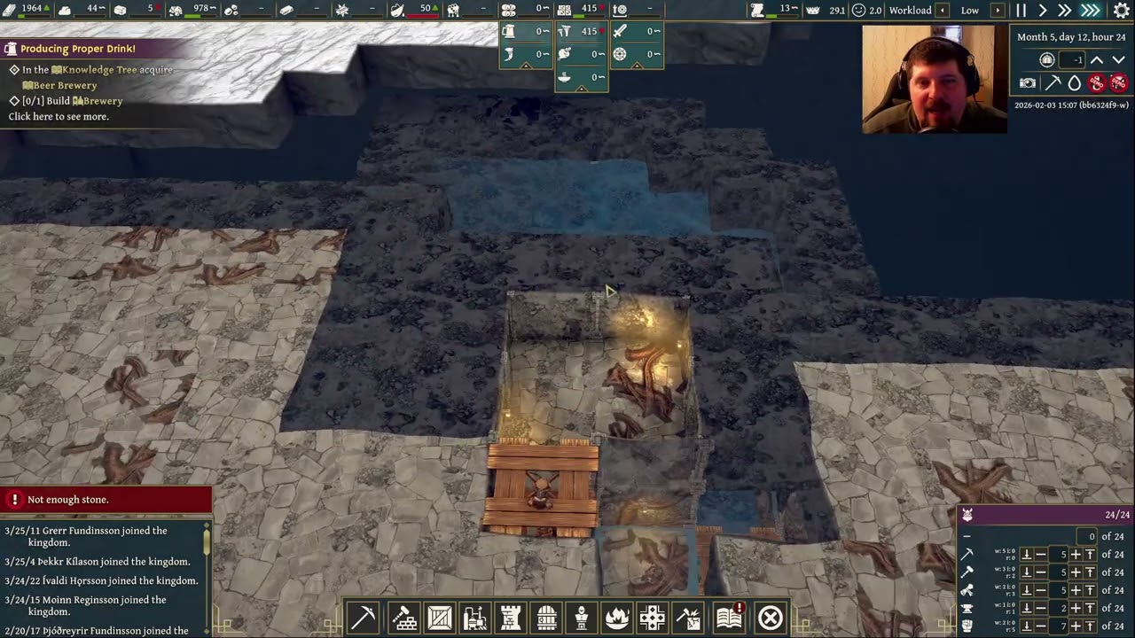 King of the Dwarves Demo EP:03 Mauern, Treppen, Leitern und Eisen und die Zwerge irgendwo dazwischen