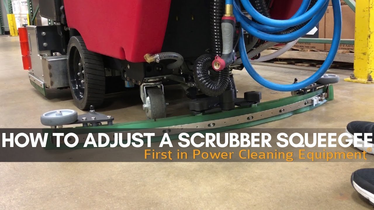 How to Adjust a Floor Scrubber Squeegee | Bortek Industries, Inc.