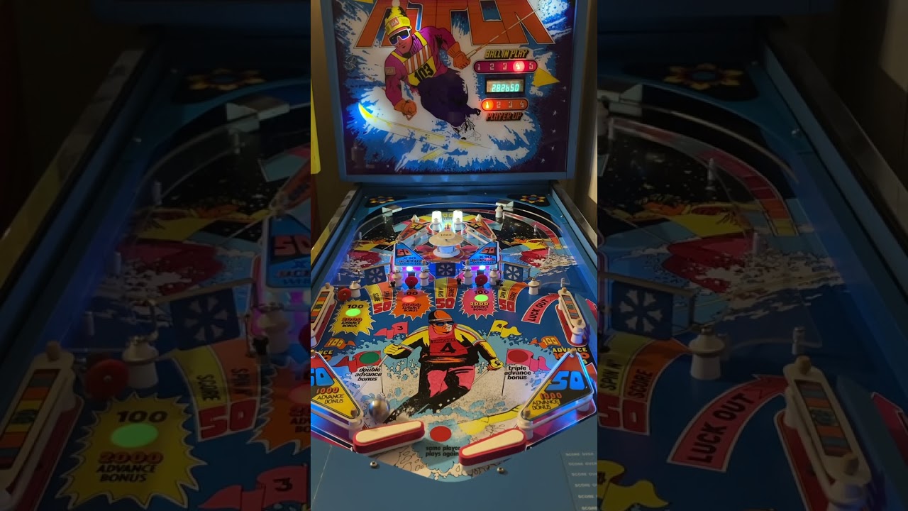 1979 Brunswick Aspen pinball machine. raw gameplay. (402,250)