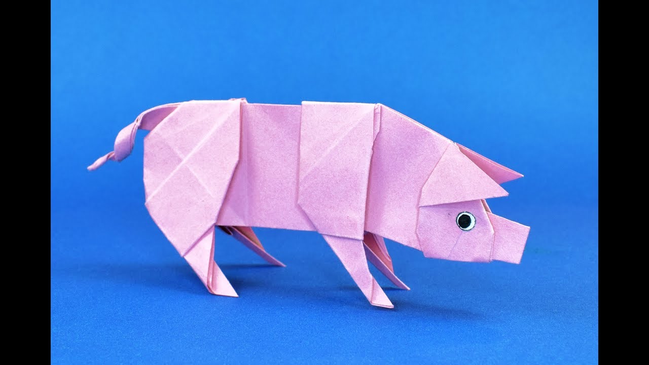 Как сделать БУМАЖНУЮ СВИНЬЮ? (Easy Origami)