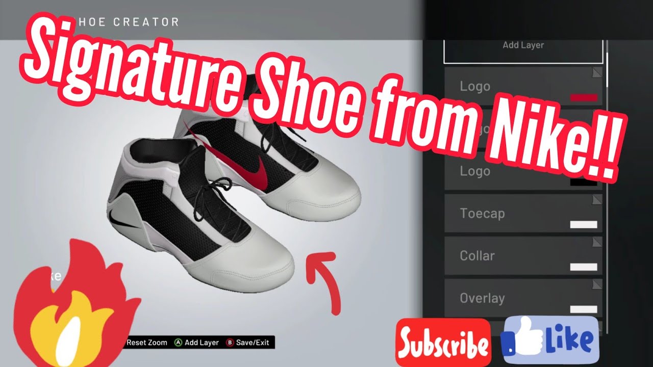 2k20 Nike Signature Shoe Creation first concept for MyCareer