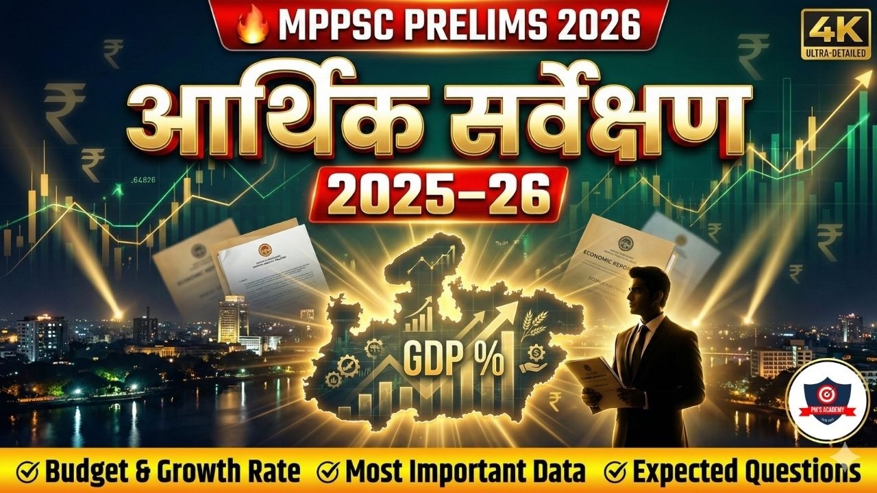 मध्य प्रदेश आर्थिक सर्वेक्षण 2025-26 | Complete Analysis for MPPSC Prelims & Mains | PM’S Academy