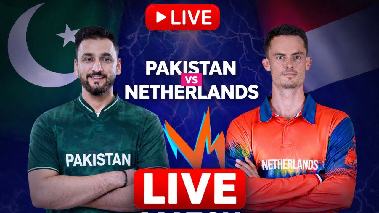 🔴 LIVE: Pakistan vs Netherlands Live Match | PAK vs NED T20 World Cup 2026 | Live Cricket