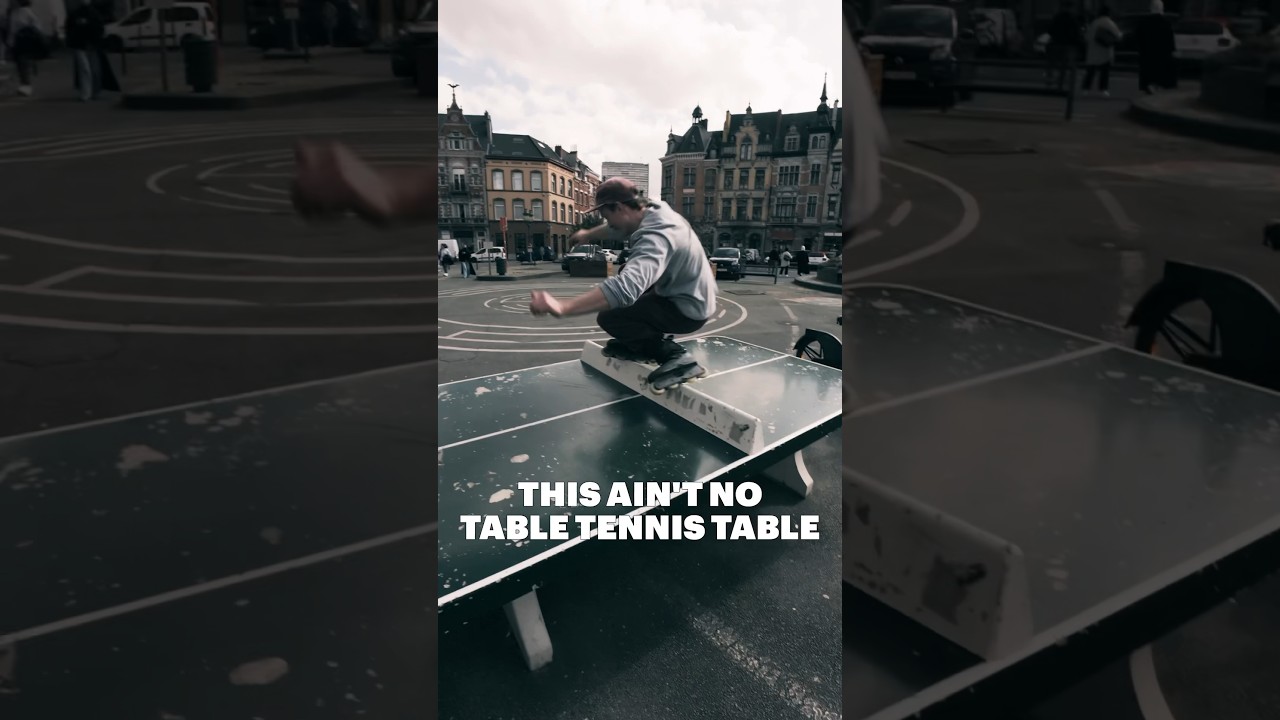 Everything is skateable, even a table tennis table (with @Waddeuh.) #rollerblading #inlineskating