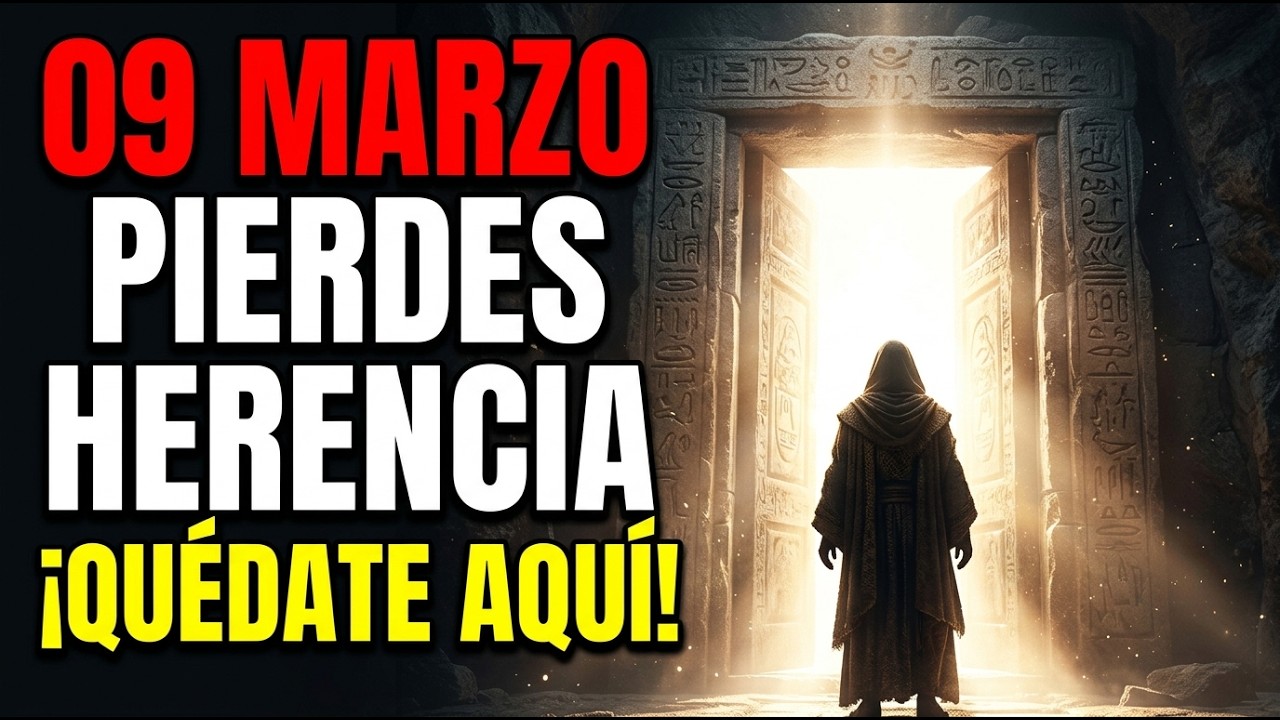 9 DE MARZO: DIOS DICE: NO TE VAYAS. TU HERENCIA SE PERDERÁ SI NO TE QUEDAS HASTA EL FIN...