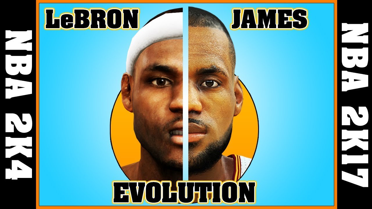 LEBRON JAMES evolution [NBA 2K4 - NBA 2K17] 🏀