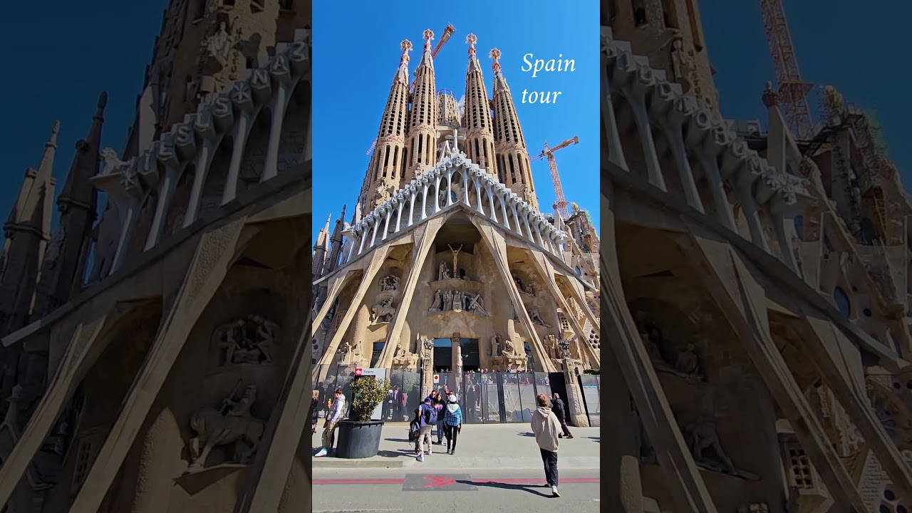 @4kspainwalk SAGRADA FAMILIA (Барселона) | Полный тур в 4K (экстерьер) Барселона