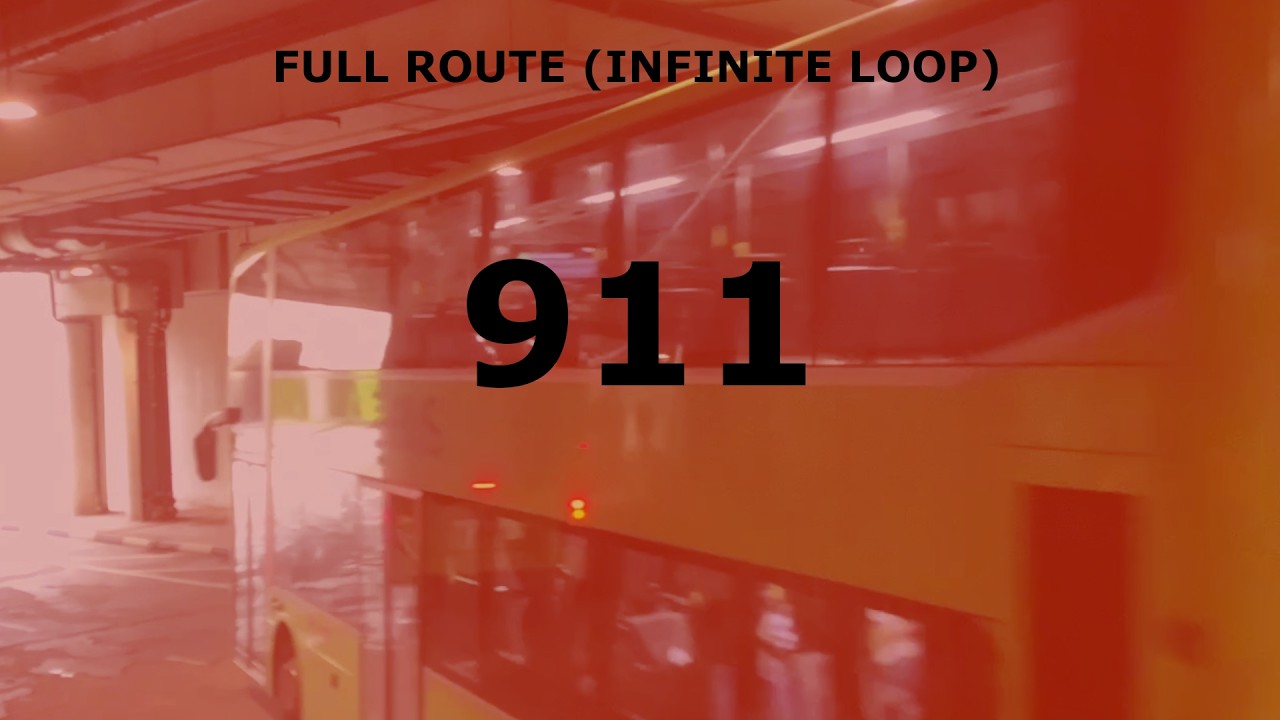 [Infinite Loop ver.] Singapore Bus 911 (Full route, West loop first, 2024)