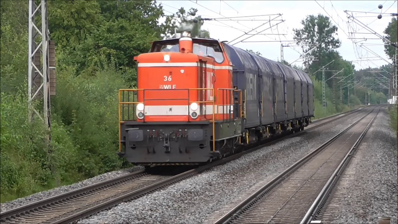 Zugverkehr auf der KBS 430 / 07+09+10.08.2016 Br 650,185,155,423,115 mit PbZ.