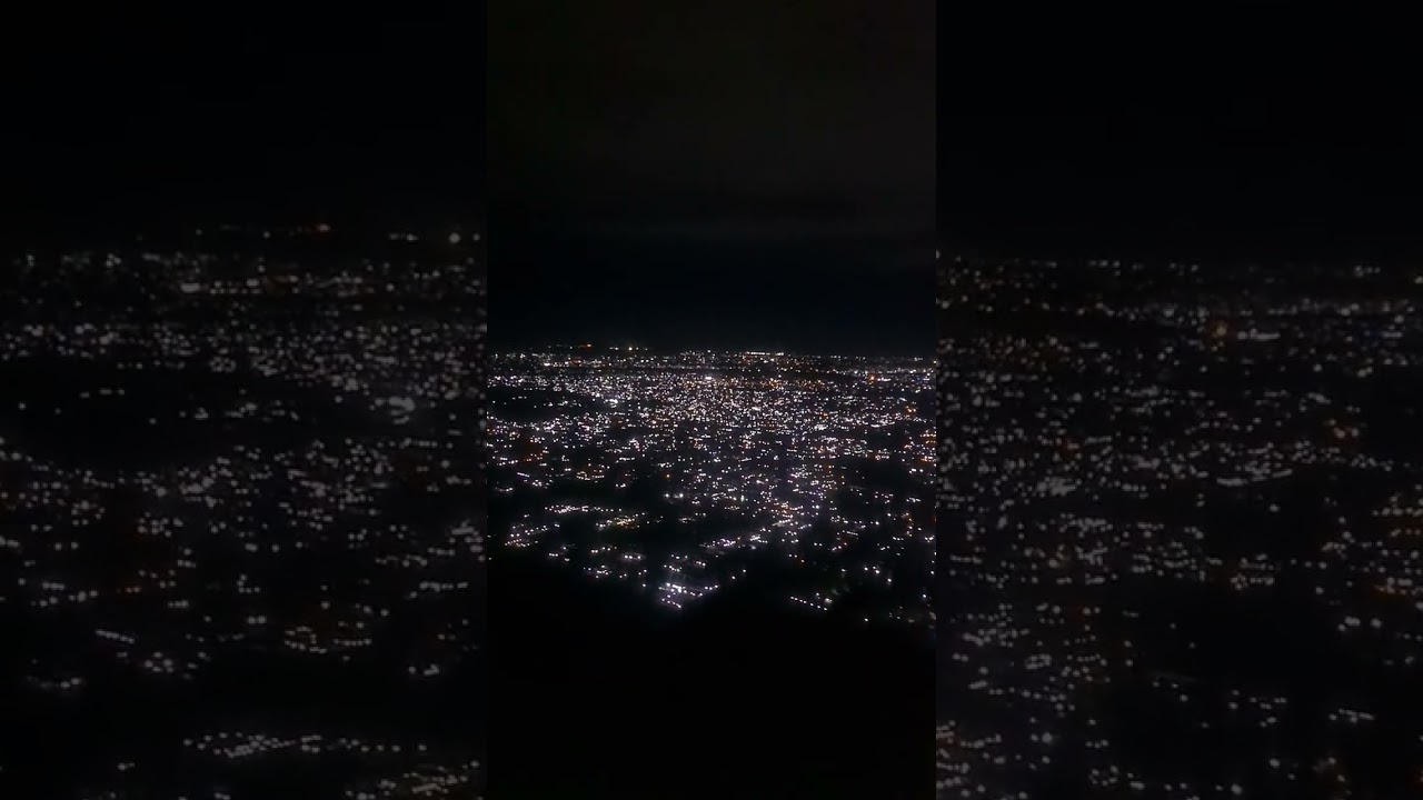 BOMBARDIER CRJ 200 Night Landing at Kenneth Kaunda International Airport from Johannesburg 